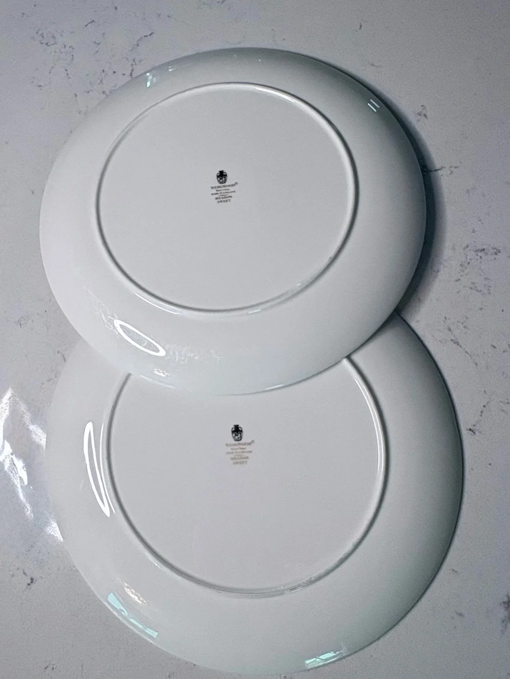 Wedgwood White and Black Meadow Sweet Bone China Backstamp